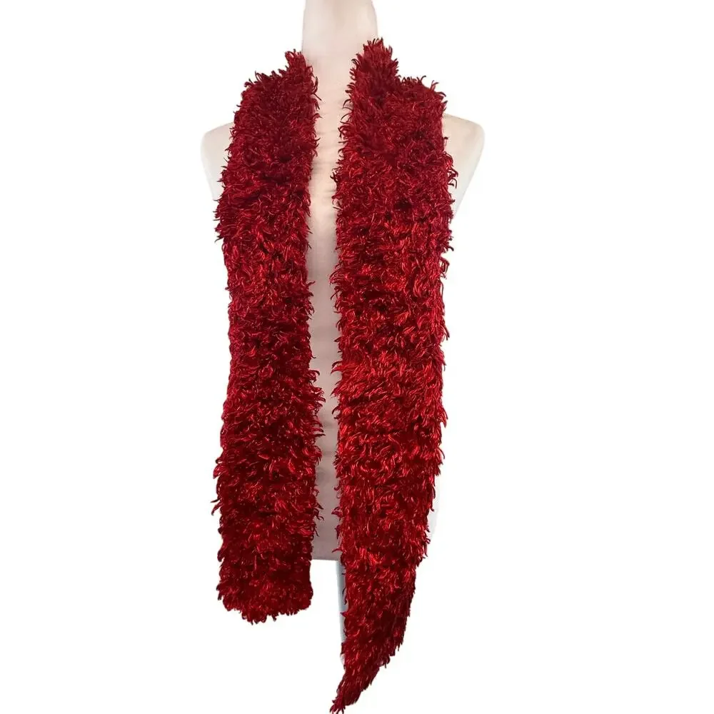 SKU3026 Super Soft Red Fashion Scarf 4